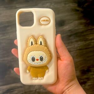 Cute Cream Phone Case with Cartoon Character